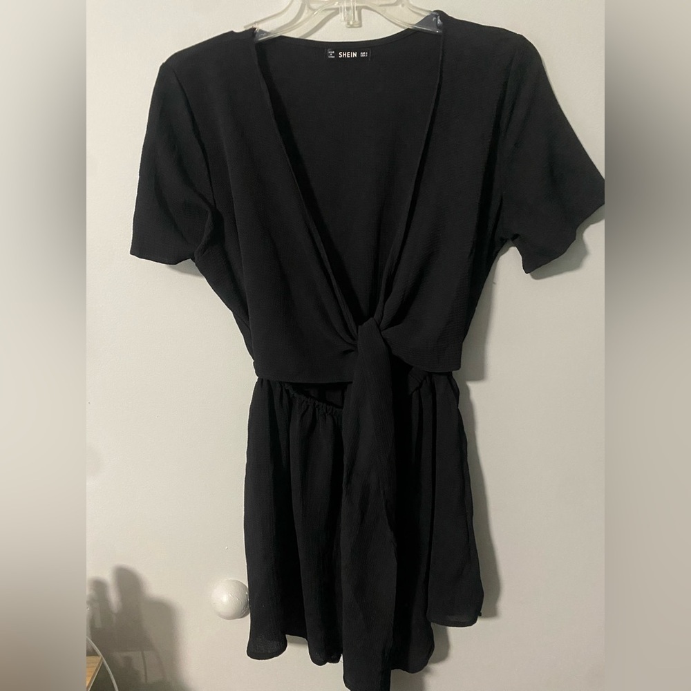 Shein Black Romper with Cutout